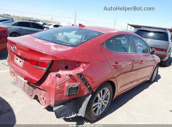 5NPD84LF4HH098076 2017 HYUNDAI ELANTRA Red Widok wnętrza z tyłu