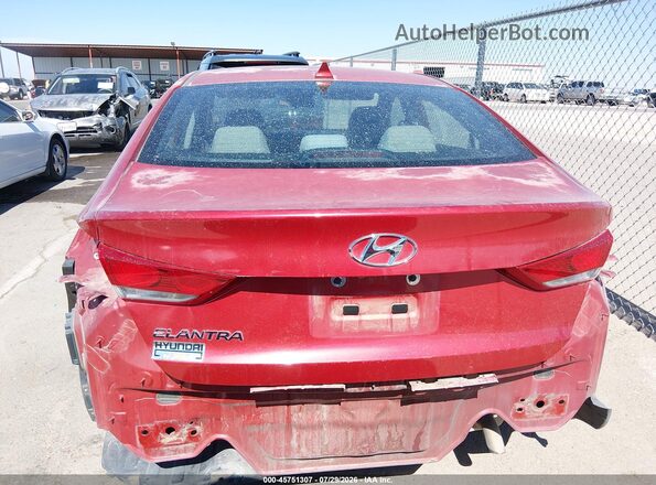 5NPD84LF4HH098076 2017 HYUNDAI ELANTRA Red 