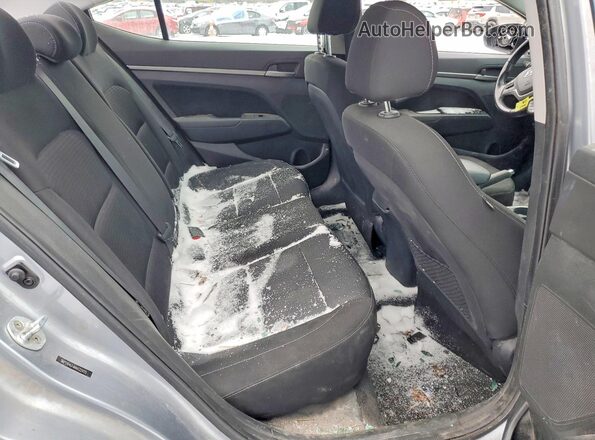 5NPD84LF4HH122425 2017 HYUNDAI ELANTRA Silver Rear seats view