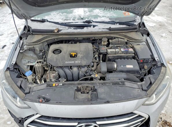 5NPD84LF4HH122425 2017 HYUNDAI ELANTRA Silver Rear interior view