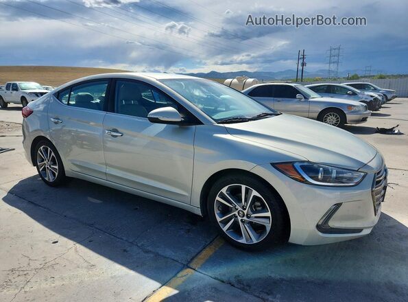 5NPD84LF4HH129682 2017 HYUNDAI ELANTRA White Delantero derecho