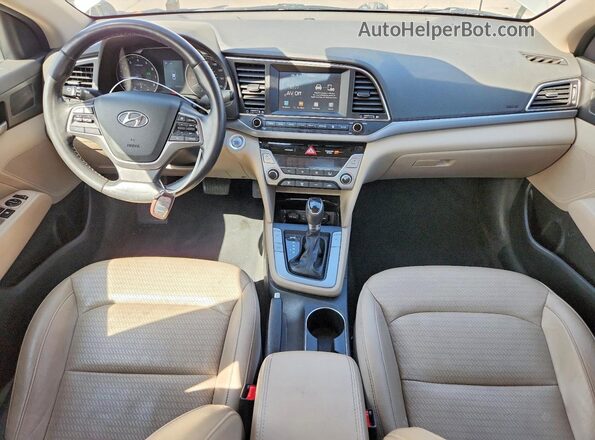 5NPD84LF4HH129682 2017 HYUNDAI ELANTRA White Vista del salpicadero