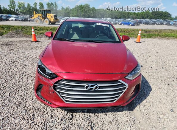 5NPD84LF4HH130766 2017 HYUNDAI ELANTRA Red Widok z przodu