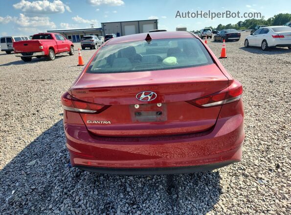 5NPD84LF4HH130766 2017 HYUNDAI ELANTRA Red Widok z tyłu
