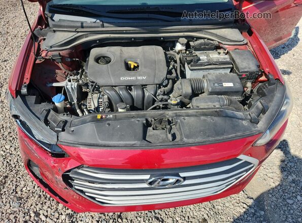 5NPD84LF4HH130766 2017 HYUNDAI ELANTRA Red Widok wnętrza z tyłu