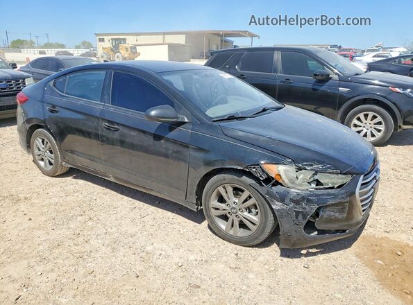 5NPD84LF4HH133635 2017 HYUNDAI ELANTRA Черный Передняя правая четверть