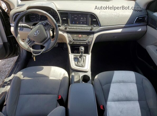 5NPD84LF4HH133635 2017 HYUNDAI ELANTRA Черный Вид панели приборов