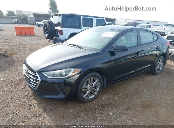 5NPD84LF4HH138592 2017 HYUNDAI ELANTRA Black Передня ліва чверть