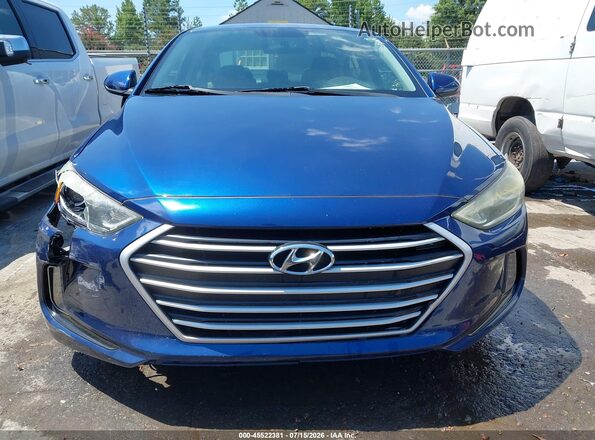 5NPD84LF4HH153867 2017 HYUNDAI ELANTRA Синий Вид щитка приборов