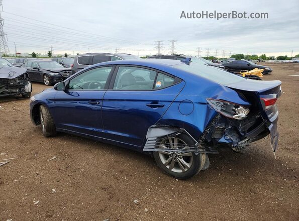5NPD84LF4HH180891 2017 HYUNDAI ELANTRA Blue Rear left