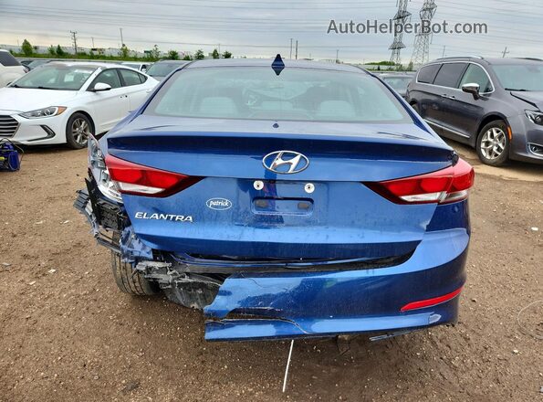 5NPD84LF4HH180891 2017 HYUNDAI ELANTRA Blue Rear view