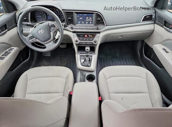 5NPD84LF4HH180891 2017 HYUNDAI ELANTRA Blue Dashboard view