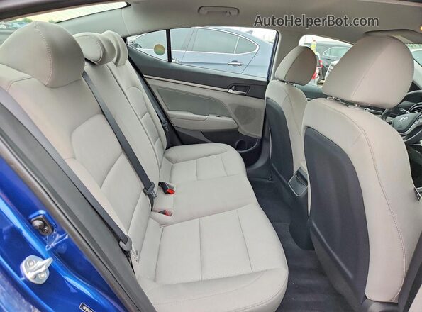 5NPD84LF4HH180891 2017 HYUNDAI ELANTRA Blue Rear seats view