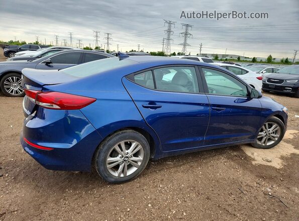 5NPD84LF4HH180891 2017 HYUNDAI ELANTRA Blue Rear right
