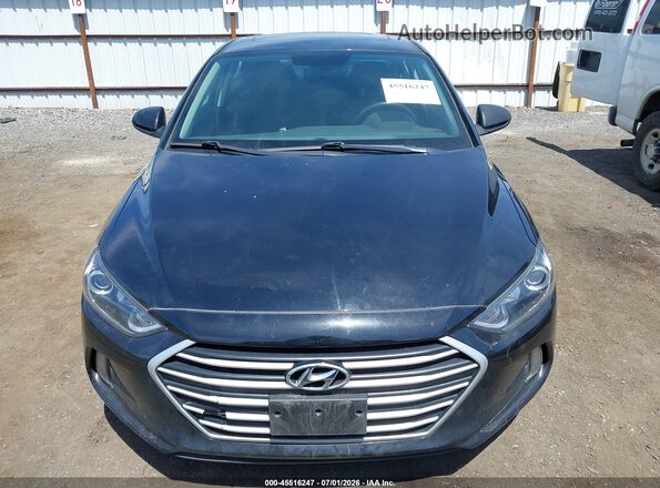 5NPD84LF4HH188327 2017 HYUNDAI ELANTRA Black უკანა სალონის ხედი
