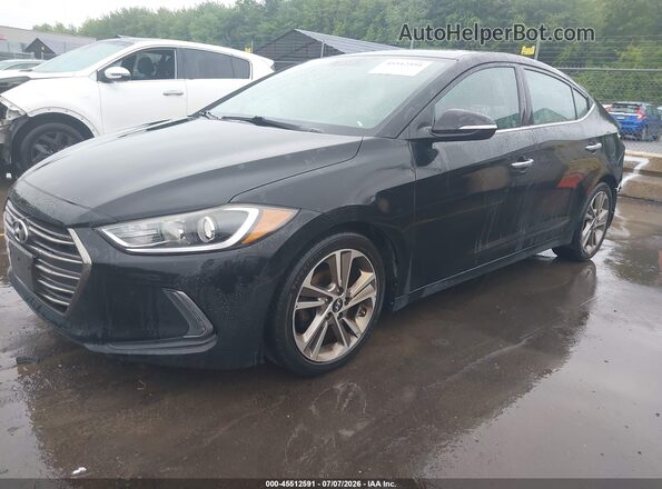 5NPD84LF4HH209791 2017 HYUNDAI ELANTRA Black Передня ліва чверть