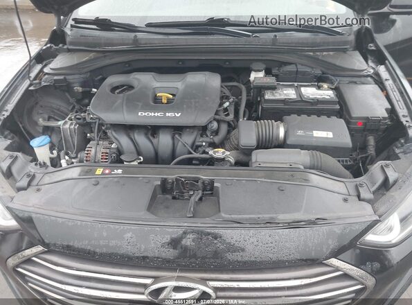 5NPD84LF4HH209791 2017 HYUNDAI ELANTRA Black Вид ззаду