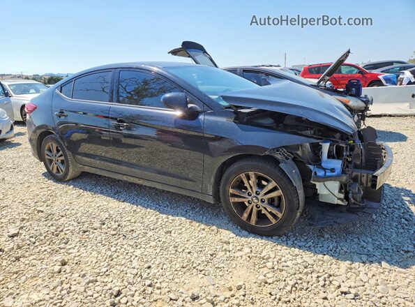 5NPD84LF4JH219890 2018 HYUNDAI ELANTRA Black Przód prawy