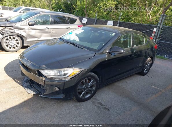 5NPD84LF4JH224264 2018 HYUNDAI ELANTRA Черный Передняя левая четверть