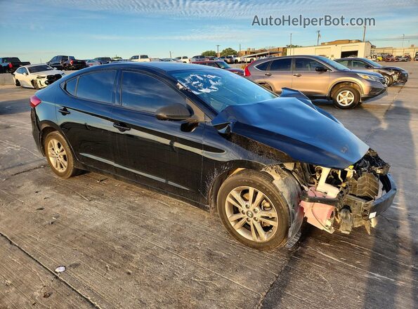 5NPD84LF4JH237077 2018 HYUNDAI ELANTRA Черный Передняя правая четверть