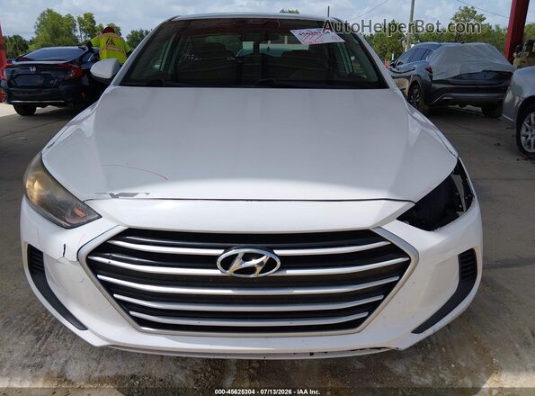 5NPD84LF4JH242389 2018 HYUNDAI ELANTRA White Instrument cluster view