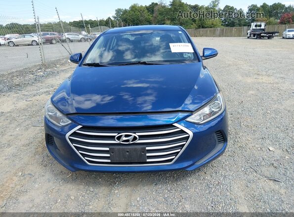 5NPD84LF4JH245423 2018 HYUNDAI ELANTRA Blue Սարքավորումների վահանակի տեսք
