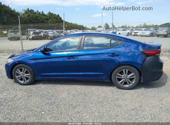 5NPD84LF4JH245423 2018 HYUNDAI ELANTRA Blue Սալոնի 360 աստիճան տեսք