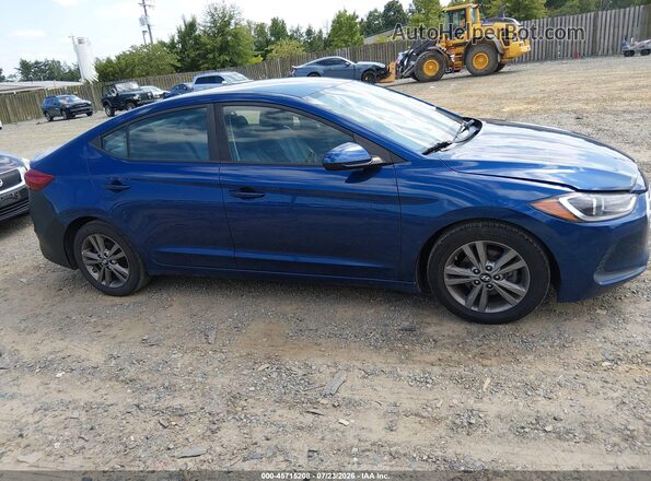 5NPD84LF4JH245423 2018 HYUNDAI ELANTRA Blue Սալոնի հետևի տեսք