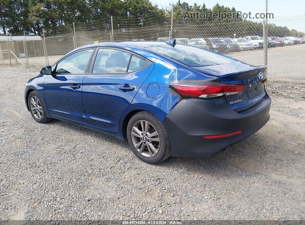 5NPD84LF4JH245423 2018 HYUNDAI ELANTRA Blue Հետևի ձախ