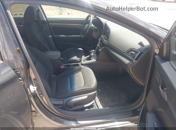 5NPD84LF4JH280088 2018 HYUNDAI ELANTRA Black Widok wnętrza z przodu