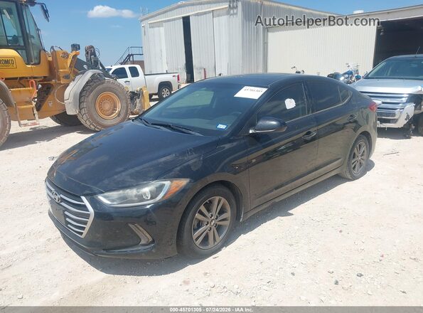 5NPD84LF4JH280088 2018 HYUNDAI ELANTRA Black Przód lewy