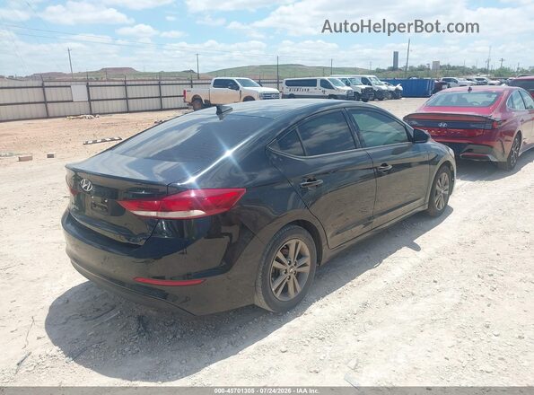 5NPD84LF4JH280088 2018 HYUNDAI ELANTRA Black Tył prawy