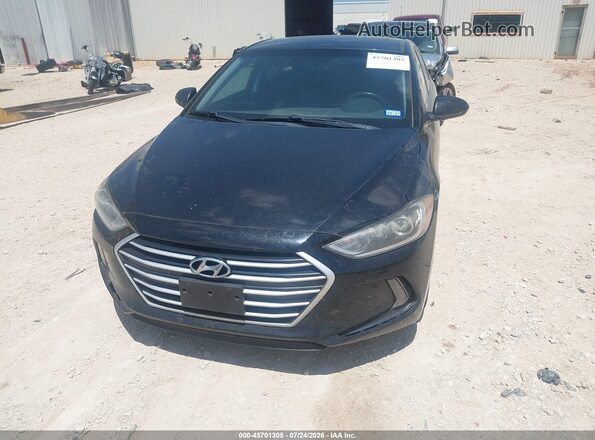 5NPD84LF4JH280088 2018 HYUNDAI ELANTRA Black Widok zestawu wskaźników