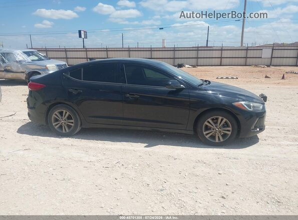 5NPD84LF4JH280088 2018 HYUNDAI ELANTRA Black Widok wnętrza z tyłu