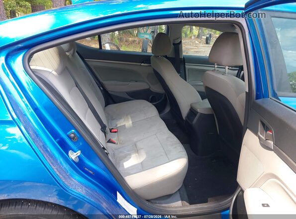 5NPD84LF4JH299479 2018 HYUNDAI ELANTRA Blue Vista de la etiqueta del VIN