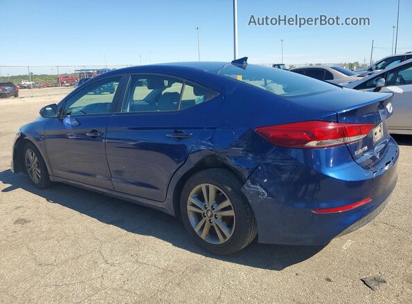 5NPD84LF4JH300730 2018 HYUNDAI ELANTRA Синий Задняя левая четверть