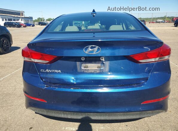 5NPD84LF4JH300730 2018 HYUNDAI ELANTRA Синий Вид сзади