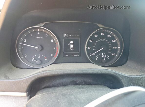 5NPD84LF4JH300730 2018 HYUNDAI ELANTRA Синий Вид щитка приборов