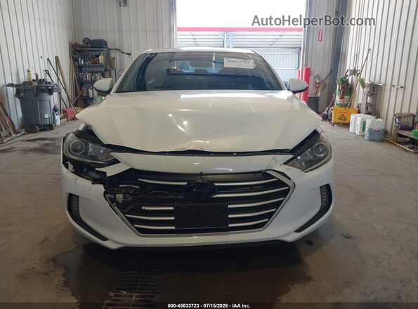 5NPD84LF4JH314806 2018 HYUNDAI ELANTRA White ხელსაწყოთა პანელის ხედი