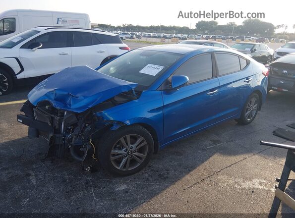5NPD84LF4JH331654 2018 HYUNDAI ELANTRA Blue Front left
