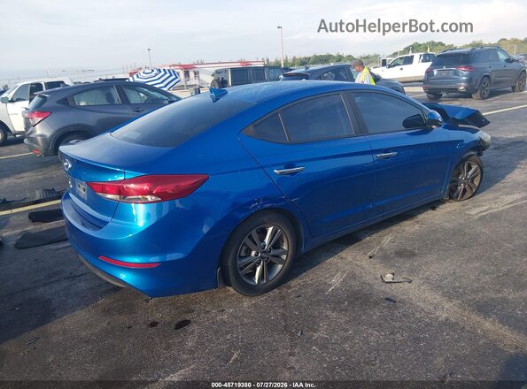 5NPD84LF4JH331654 2018 HYUNDAI ELANTRA Blue Rear right