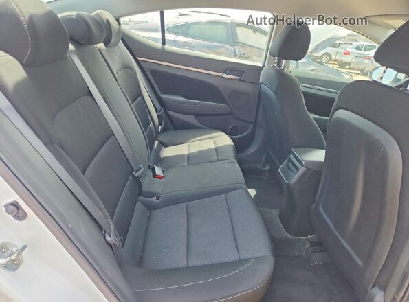 5NPD84LF4JH340287 2018 HYUNDAI ELANTRA White უკანა სავარძლების ხედი