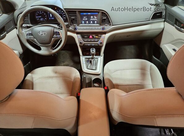 5NPD84LF4JH340290 2018 HYUNDAI ELANTRA Silver Առջևի վահանակի տեսք