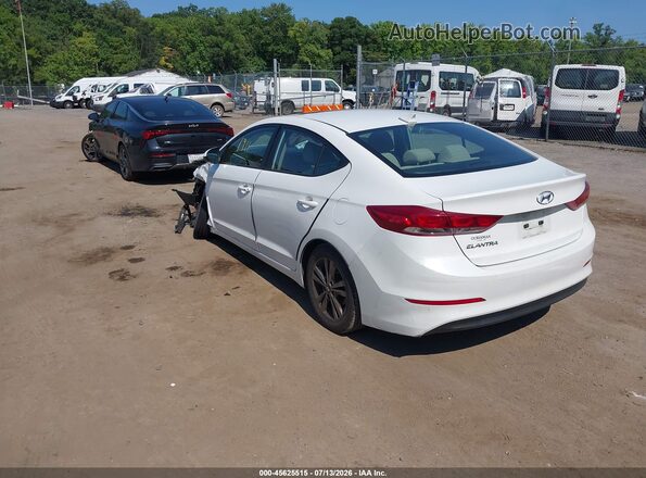 5NPD84LF4JH341911 2018 HYUNDAI ELANTRA White Հետևի ձախ