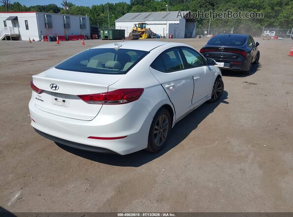 5NPD84LF4JH341911 2018 HYUNDAI ELANTRA White Հետևի աջ