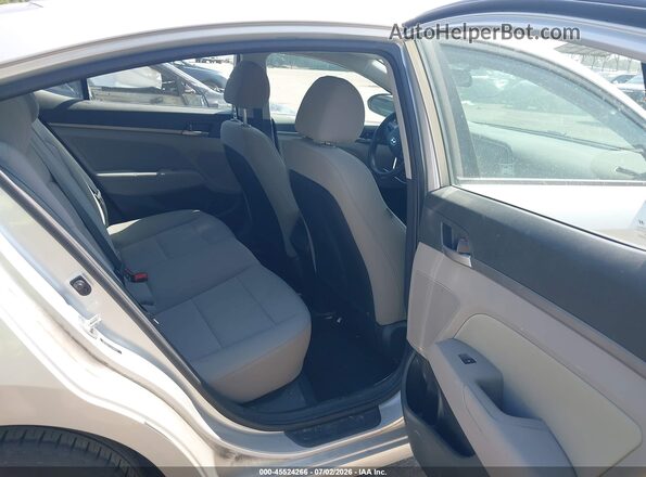 5NPD84LF4JH360121 2018 HYUNDAI ELANTRA Silver VIN კოდის სტიკერის ხედი