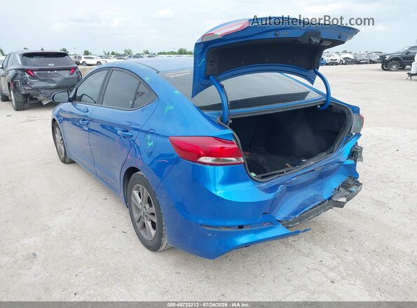 5NPD84LF4JH368218 2018 HYUNDAI ELANTRA Синий Задняя левая четверть