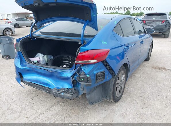 5NPD84LF4JH368218 2018 HYUNDAI ELANTRA Синий Задняя правая четверть