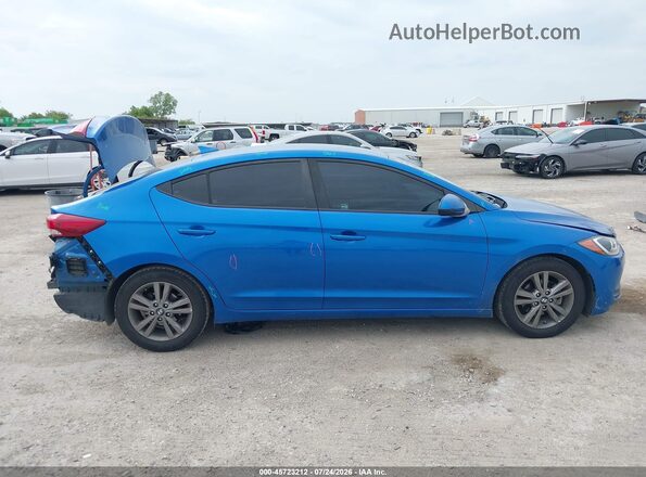 5NPD84LF4JH368218 2018 HYUNDAI ELANTRA Синий Вид задней части салона