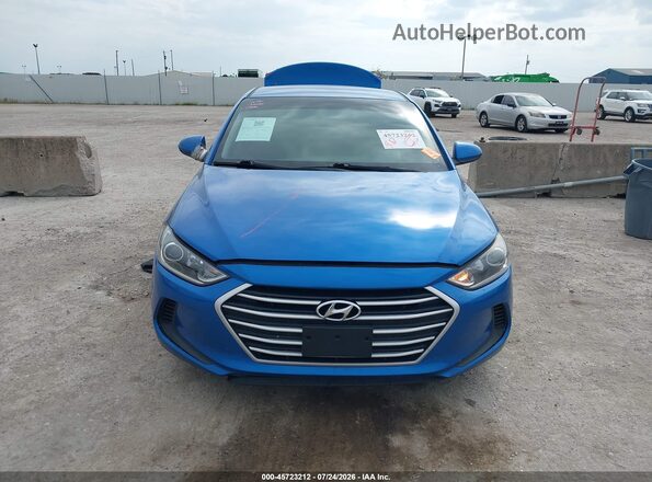 5NPD84LF4JH368218 2018 HYUNDAI ELANTRA Синий Вид щитка приборов